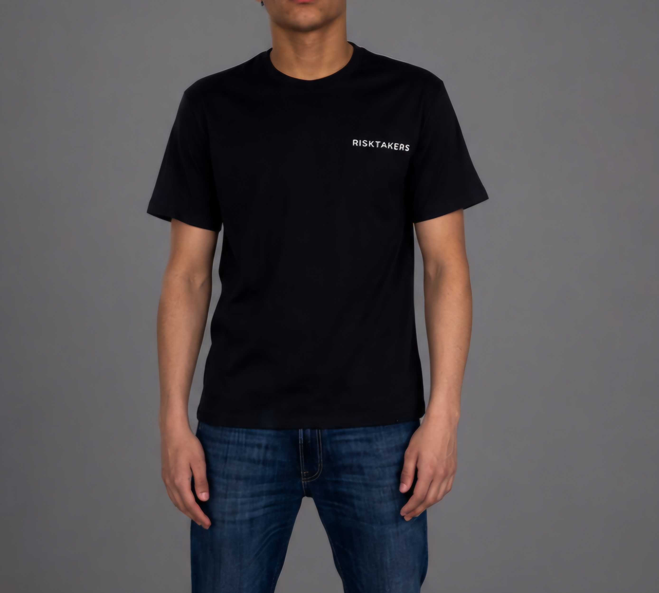 Black Risktakers tee front