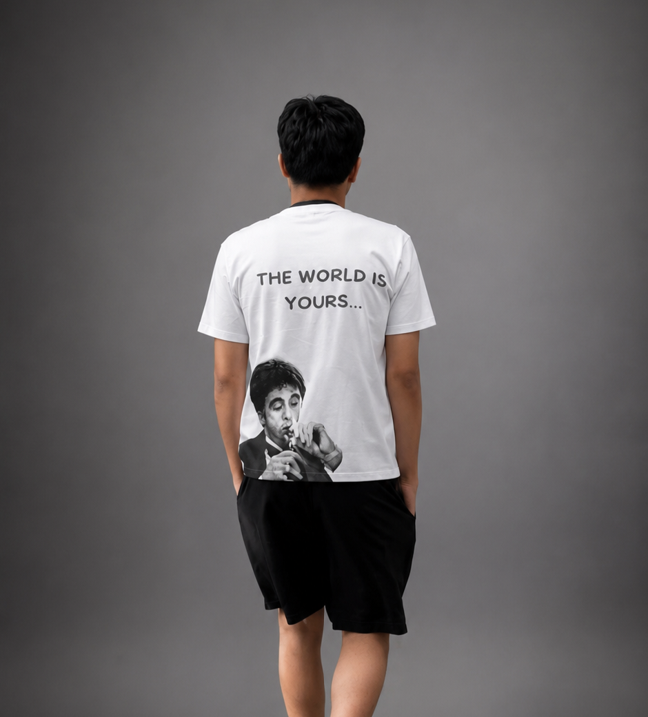 White Risktakers tee back